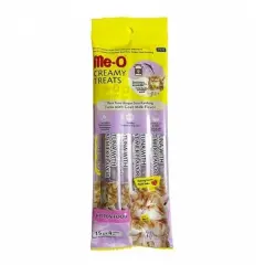 Me-O Creamy Ton Balıklı ve Keçi Sütlü Sıvı Yavru Kedi Ödül Maması 4x15 gr