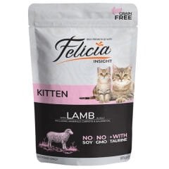 Felicia Jöle İçinde Kuzu Etli Taurinli Tahılsız Yavru Kedi Konservesi 85gr
