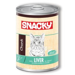Snacky Chunk Ciğerli Yetişkin Kedi Konservesi 400gr