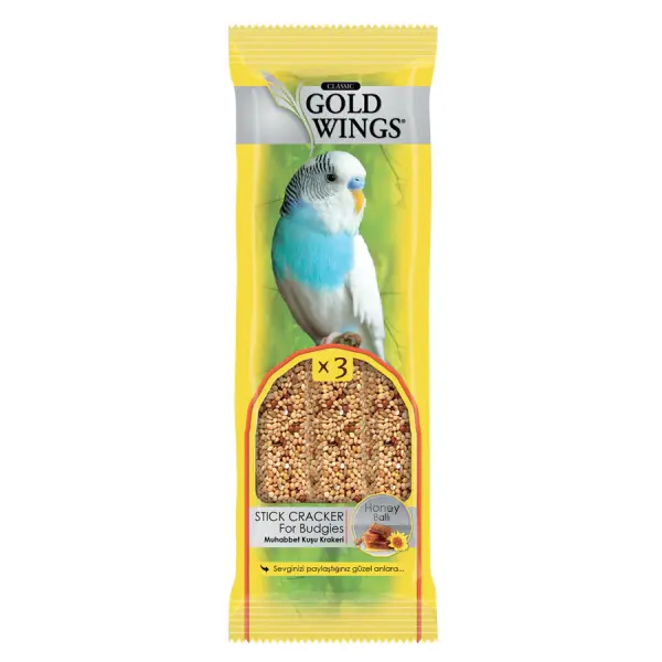 Gold Wings Classic Ballı Muhabbet Kuşu Krakeri (3'lü)