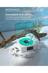 Nostalji Plak Çalar Bluetooth Hoparlör 3d Ses Dalgası Çalar Saat Retro Pikap Şarjlı Müzik Kutusu